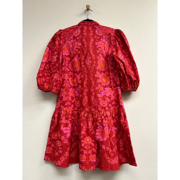 FARM RIO Olivia Red Mini Dress NWT L Retail $198 Tuckernuck - Picture 5 of 5